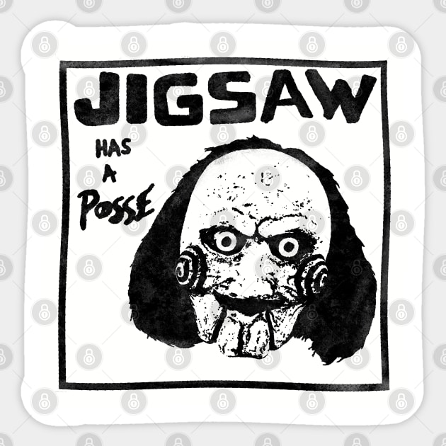 Kill By Kill's Jigsaw Has A Posse Sticker by Kill By Kill podcast 